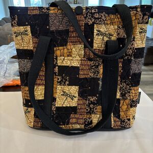 Donna Sharp Large Quilted Multicolor Shoulder Bag Messenger 15”x16” XL Pockets